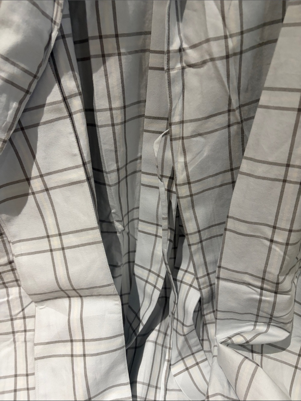 Light Gray Plaid Robe - Picture 8 of 9
